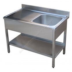 Ανοξείδωτη λάντζα με επαγγελματική γούρνα και πάσο Ανοξείδωτη λάντζα με επαγγελματική γούρνα και πάσο